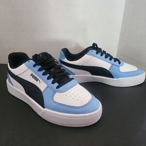 Puma Kids Light Blue and Black Sneakers